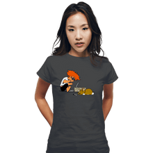 Load image into Gallery viewer, Daily_Deal_Shirts Fitted Shirts, Woman / Small / Charcoal Rad Ed