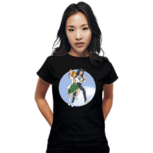 Load image into Gallery viewer, Daily_Deal_Shirts Fitted Shirts, Woman / Small / Black Eddie & Chrissy