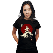 Load image into Gallery viewer, Daily_Deal_Shirts Fitted Shirts, Woman / Small / Black Empire Wave