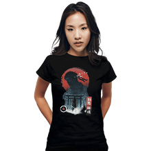 Load image into Gallery viewer, Shirts Fitted Shirts, Woman / Small / Black Samurai Warrior