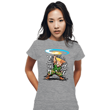 Load image into Gallery viewer, Daily_Deal_Shirts Fitted Shirts, Woman / Small / Sports Grey Sonic Disc