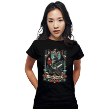 Load image into Gallery viewer, Daily_Deal_Shirts Fitted Shirts, Woman / Small / Black The Lovable Visitor