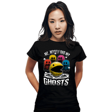 Load image into Gallery viewer, Daily_Deal_Shirts Fitted Shirts, Woman / Small / Black Me Myself And My Ghosts