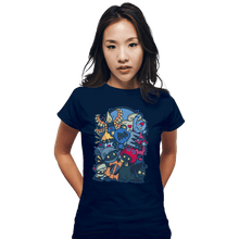 Load image into Gallery viewer, Shirts Fitted Shirts, Woman / Small / Navy Heartless