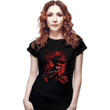 Load image into Gallery viewer, Daily_Deal_Shirts Fitted Shirts, Woman / Small / Black The Animatronic Fox