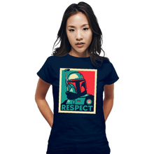 Load image into Gallery viewer, Daily_Deal_Shirts Fitted Shirts, Woman / Small / Navy Respect