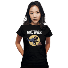 Load image into Gallery viewer, Shirts Fitted Shirts, Woman / Small / Black The Adventures Of Mr. Wick