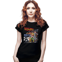Load image into Gallery viewer, Daily_Deal_Shirts Fitted Shirts, Woman / Small / Black Back To Metro City