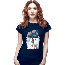 Load image into Gallery viewer, Daily_Deal_Shirts Fitted Shirts, Woman / Small / Navy Mean One