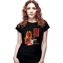 Load image into Gallery viewer, Daily_Deal_Shirts Fitted Shirts, Woman / Small / Black You Got Mail