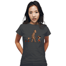 Load image into Gallery viewer, Shirts Fitted Shirts, Woman / Small / Charcoal Galactic Evolution