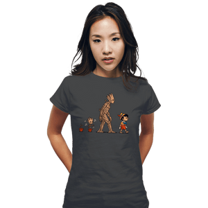 Shirts Fitted Shirts, Woman / Small / Charcoal Galactic Evolution