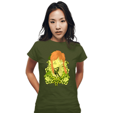 Load image into Gallery viewer, Daily_Deal_Shirts Fitted Shirts, Woman / Small / Military Green Legendary Memories