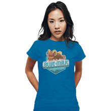 Load image into Gallery viewer, Shirts Fitted Shirts, Woman / Small / Sapphire Blue Milk