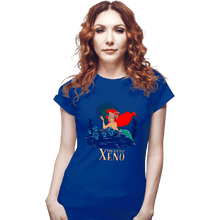 Load image into Gallery viewer, Daily_Deal_Shirts Fitted Shirts, Woman / Small / Royal Blue The Little Xeno