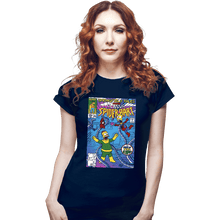 Load image into Gallery viewer, Daily_Deal_Shirts Fitted Shirts, Woman / Small / Navy Spider-Bart VS D'ohc Ock