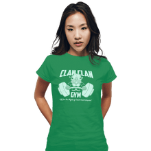 Load image into Gallery viewer, Shirts Fitted Shirts, Woman / Small / Irish Green Clan Clan Gym