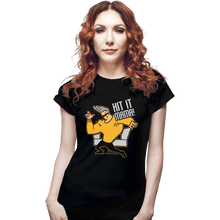 Load image into Gallery viewer, Daily_Deal_Shirts Fitted Shirts, Woman / Small / Black Hit It Mama