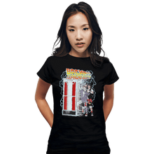 Load image into Gallery viewer, Shirts Fitted Shirts, Woman / Small / Black Back to the Phone Booth