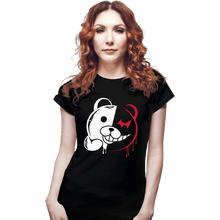 Load image into Gallery viewer, Shirts Fitted Shirts, Woman / Small / Black Kuma Despair