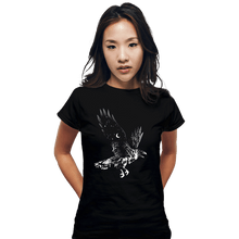 Load image into Gallery viewer, Daily_Deal_Shirts Fitted Shirts, Woman / Small / Black Resurrection Of The Crow