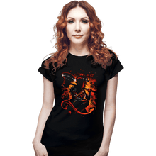 Load image into Gallery viewer, Daily_Deal_Shirts Fitted Shirts, Woman / Small / Black The Tiefling Warrior