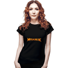 Load image into Gallery viewer, Shirts Fitted Shirts, Woman / Small / Black Megadesk