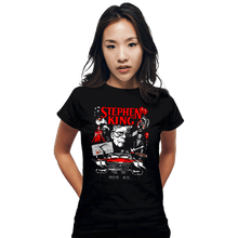 Load image into Gallery viewer, Daily_Deal_Shirts Fitted Shirts, Woman / Small / Black King Of Horror