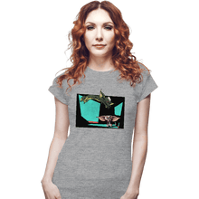 Load image into Gallery viewer, Daily_Deal_Shirts Fitted Shirts, Woman / Small / Sports Grey Gizmo And Stripe