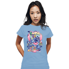 Load image into Gallery viewer, Daily_Deal_Shirts Fitted Shirts, Woman / Small / Powder Blue Jumba's Ohana Hoops