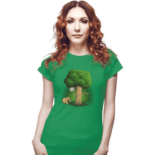 Load image into Gallery viewer, Shirts Fitted Shirts, Woman / Small / Irish Green Plant A Tree