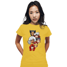 Load image into Gallery viewer, Daily_Deal_Shirts Fitted Shirts, Woman / Small / White Mutants 97