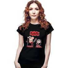 Load image into Gallery viewer, Shirts Fitted Shirts, Woman / Small / Black Puzzle Pig
