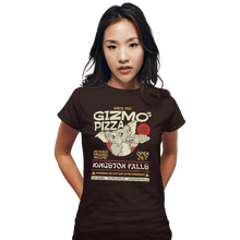 Load image into Gallery viewer, Shirts Fitted Shirts, Woman / Small / Black Gizmo's Pizza