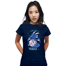 Load image into Gallery viewer, Daily_Deal_Shirts Fitted Shirts, Woman / Small / Navy Rolled A 1 Today