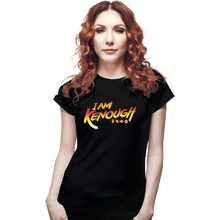 Load image into Gallery viewer, Daily_Deal_Shirts Fitted Shirts, Woman / Small / Black Kenough!