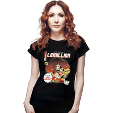 Load image into Gallery viewer, Shirts Fitted Shirts, Woman / Small / Black Lemillion