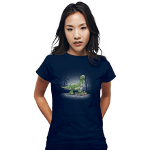 Load image into Gallery viewer, Shirts Fitted Shirts, Woman / Small / Navy Jurassic Toy