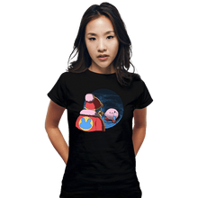 Load image into Gallery viewer, Daily_Deal_Shirts Fitted Shirts, Woman / Small / Black Let Me In