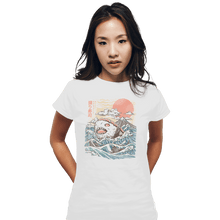 Load image into Gallery viewer, Shirts Fitted Shirts, Woman / Small / White Sharkiri Sushi