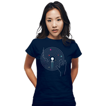 Load image into Gallery viewer, Shirts Fitted Shirts, Woman / Small / Navy Star Trek Vinyl
