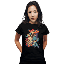 Load image into Gallery viewer, Daily_Deal_Shirts Fitted Shirts, Woman / Small / Black Mega Console