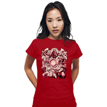 Load image into Gallery viewer, Daily_Deal_Shirts Fitted Shirts, Woman / Small / Red Prepare To Strike