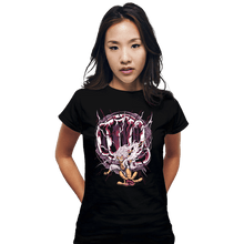 Load image into Gallery viewer, Daily_Deal_Shirts Fitted Shirts, Woman / Small / Black Gum Gum Bajrang Gun