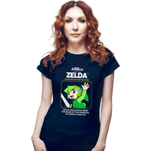Load image into Gallery viewer, Daily_Deal_Shirts Fitted Shirts, Woman / Small / Navy Not Zelda