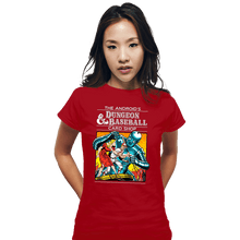 Load image into Gallery viewer, Daily_Deal_Shirts Fitted Shirts, Woman / Small / Red The Android's Dungeon & Baseball Card Shop