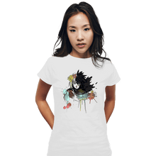 Load image into Gallery viewer, Secret_Shirts Fitted Shirts, Woman / Small / White Howl Watercolors