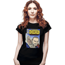 Load image into Gallery viewer, Daily_Deal_Shirts Fitted Shirts, Woman / Small / Black Hopper 340