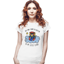Load image into Gallery viewer, Daily_Deal_Shirts Fitted Shirts, Woman / Small / White Brak's Little Cloud