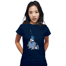 Load image into Gallery viewer, Shirts Fitted Shirts, Woman / Small / Navy I'd Want One